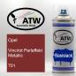 Preview: Opel, Vincirot Perleffekt Metallic, 701: 400ml Sprühdose, von ATW Autoteile West.